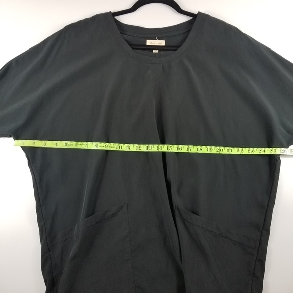 Silence + Noise Kaden Dolman Cocoon Shirt Dress in Black, M - Picture 4 of 15